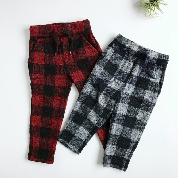 buffalo plaid pants baby